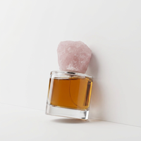 Flacon de parfum en verre rechargeable de luxe, carré, élégant, haut de gamme, avec couvercle en pierre, personnalisable avec logo, 30ml, 50ml, 100ml – Meilleures ventes