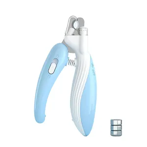 2024 New Pet Grooming Products Sharp Safety Belt LED Light Pet Nail Clippers Suitable for Cats and Dogs