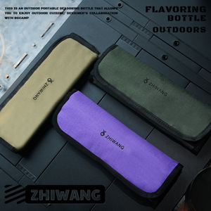 Camping Tableware Set Storage Bag Stainless Steel Knife Fork Spoon Roll Bag Portable Outdoor <b>Flatware</b> Sets Large Capacity - Product Image 2