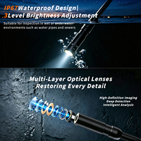 Caméra d'inspection industrielle, endoscope, caméra boroscope avec écran de 4,3 pouces pour équipements d'usine, tuyaux et espaces confinés