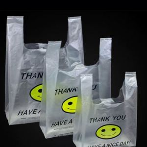 Déstockage en stock, sac gilet en plastique en PE, forte capacité de charge, pour supermarchés et magasins de proximité - Product Image 4