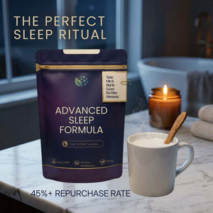 Poudre de soutien au sommeil OEM ODM Marque Privée Ashwagandha <span class=keywords><strong>L</strong></span>-Théanine Magnésium Extrait de Racine de Valériane Mélange Relaxant pour un Sommeil Profond - Product Image 4