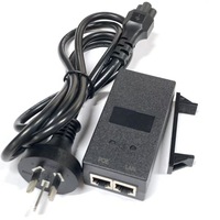 Passiver PoE-Injektor 24VDC 1A 48V 0,5A Gigabit-PoE-Netzteil vom Desktop-Typ Rohs Adapter für Ethernet-Switch CCTV-Kamera AP