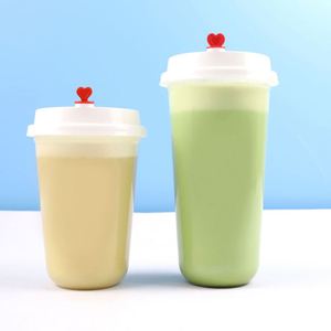Vaso Desechable Personalizado de Fábrica 90-380/500/700U con Logotipo Impreso, en Forma de U, Transparente, Esmerilado, para Bebidas Frías y Calientes, con Tapa - Product Image 6