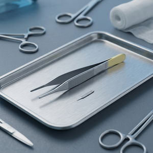 Pinzas Adson de 0.5mm, Pinzas Quirúrgicas de Acero Inoxidable para Operaciones Médicas, Certificación CE Clase I, Instrumento Manual - Product Image 2