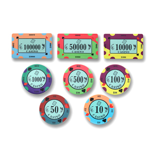 Fichas de Póker de Cerámica Híbrida Personalizadas con Logotipo de Casino, Sublimación Profesional, Baratas al por Mayor - Product Image 1