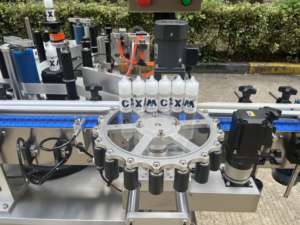 Étiqueteuse électrique automatique double face avant et arrière pour l'étiquetage ponctuel de bouteilles rondes 220V/50HZ - Product Image 4