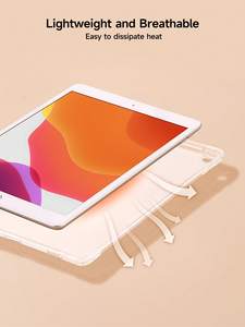 Jemdo Étui pour tablette en PU de 10.5 pouces pour <span class=keywords><strong>Samsung</strong></span> <span class=keywords><strong>Tab</strong></span> A7/<span class=keywords><strong>A8</strong></span> Support rotatif en acrylique avec base en PU Impression Personnalisation Nouvel iPad - Product Image 4