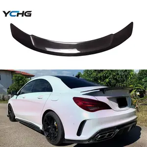 Cánh Gió Cốp Sau Sợi Cacbon Phong Cách C117 RT Cánh Gió Cho Mercedes CLA Class W117 Sedan CLA200 CLA250 CLA180 2013-2019