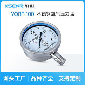 Manómetro de Oxígeno de Acero Inoxidable Suzhou XuanSheng, 100 mm, Analógico, 0 a 1.6 MPa, Conexión Roscada - Product Image 4