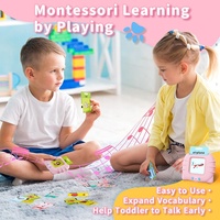 Enfants préscolaire anglais apprentissage orthophonie Machine jouet mots éducatifs Montessori parler Flash carte formation jouets