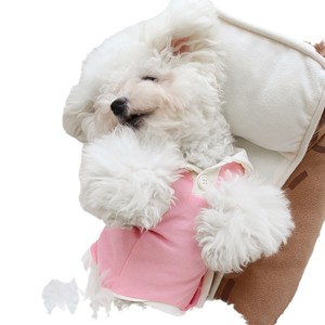 Camisa para perros con estampado de animales, estilo primavera-otoño, de poliéster azul y rosa, para gatos y perros pequeños - Product Image 5