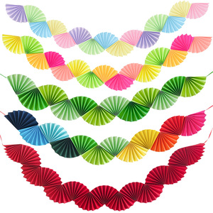 Decoraciones para Fiestas de Cumpleaños DAMAI, Guirnaldas de Papel, Decoración de Fondo con Abanicos de Papel para el Hogar, Tienda, Escenarios de Fiesta, Suministros de Decoración Festiva - Product Image 4