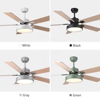 Meilleurs fabricants de ventilateurs de plafond, ventilateur de plafond de 42/52 pouces avec kit d'éclairage, télécommande, 5 pales, ventilateur en MDF avec lumière