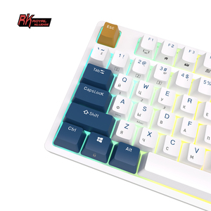 Royal Kludge – clavier mécanique rétro-éclairé rvb, 89 touches, blocs de couleurs, capuchons de touches, clavier de jeu russe sans fil personnalisé - Product Image 4