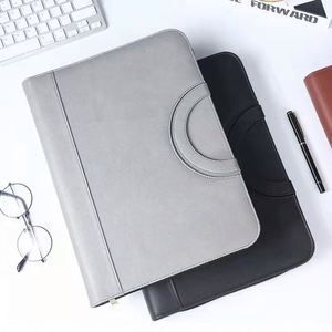 Promotion Multifunctional A4 Zipper Notebook <b>Binder</b> Bag PU Leather Business Manager <b>Folder</b> Wholesale Promotional Memo Pad - Product Image 4