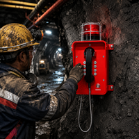 Téléphone robuste IP66/IP67 pour l'extérieur, idéal pour les tunnels, les voies ferrées, les autoroutes, téléphone industriel étanche