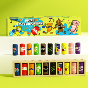 Best Selling Creative Wood Game Set Interactive Beverage Matching & Color Sorting Puzzle for Kids & Toddlers Educational Toys - Product Image 6