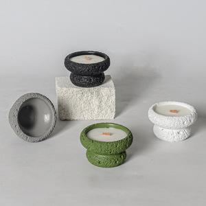 2025 romantiche durature profumo di pietra portacandele di fascia alta in ceramica lanterna vasetti vari colori unico Meteorite pirolite - Product Image 5