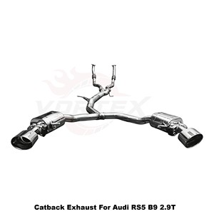 ท่อไอเสียสแตนเลส Vortex Aggressive Sport Sound Catback พร้อมท่อหน้า สำหรับ Audi RS5 B9 2.9T ปี 2019-2025 สำหรับการปรับแต่ง - Product Image 3