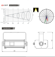 Projecteur LED Laser 13W Effet Lucioles, Étanche IP65, Points Mobiles RGB DMX512 pour Éclairage Extérieur Jardin, Paysage, Arbres, Allées et Cour