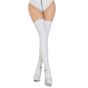 ถุงเท้าหนังสีดำสำหรับผู้หญิงผู้ใหญ่ถุงเท้าหนังสิทธิบัตร4สีแบบชาวยุโรปและอเมริกัน - Product Image 3