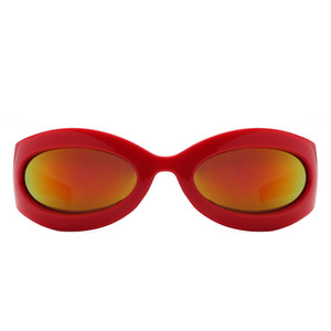 Albion - Lunettes de soleil ovales rétro enveloppantes - Product Image 5