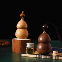 Noyer gourde boule bouteille Style Antique haut de gamme sûr pendentif huile essentielle diffuseur de parfum intérieur de voiture