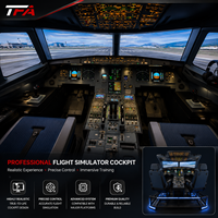 Système de simulateur de cabine Airbus A320 pour l'entraînement professionnel au vol, avec commandes du panneau de commande et du MCDU, pour la formation en aviation MSFS2024