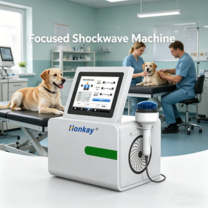 Appareil à ondes de choc intelligent à écran tactile haute puissance pour le traitement non invasif des chevaux, appareil à ondes de choc équin pour usage vétérinaire - Product Image 1