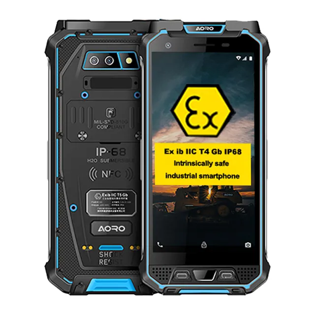 Blackview — Smartphone, android, Atex Zone 1 ou 2, téléphone intelligent, robuste, étanche, Anti-poussière, aux chocs, Anti-gel, Vhf, Orange