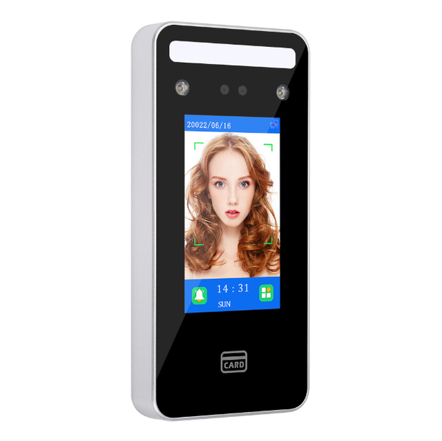 Low Cost Cheaper Facial Recognition Card Access Control System Night Vision Touchscreen Display Logo 5000 Face Capacity People