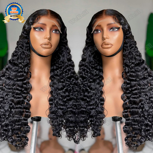 Miến điện nguyên liệu tóc Trinh Nữ xoăn glueless HD ren phía trước tóc giả tóc con người sâu phần Jerry <span class=keywords><strong>Curl</strong></span> sóng tóc giả kinky xoăn tóc giả ren phía trước - Product Image 2