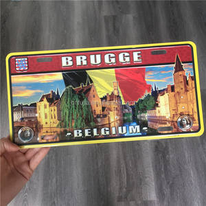 Placas Decorativas de Matrícula de Bélgica para Automóviles, Placa de Matrícula de Metal en Relieve, Divertido Recuerdo - Product Image 2