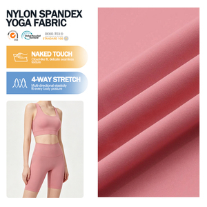 Tela de Yoga Transpirable de Microfibra sin Costuras, Elástica y Personalizada, de Poliamida, Nailon y Spandex para Leggings Deportivos - Product Image 1