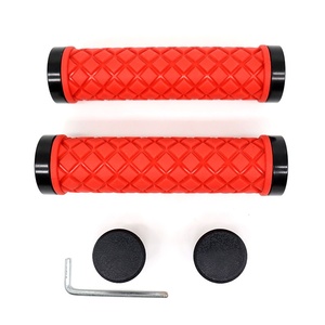 Poignées de vélo à double verrouillage, poignées de guidon de vélo, absorption des chocs, poignées de vélo de montagne antidérapantes, poignées en <span class=keywords><strong>caoutchouc</strong></span> pour <span class=keywords><strong>VTT</strong></span> - Product Image 5
