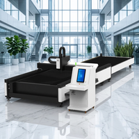 Machine de découpe laser à fibre 3000W 6000W pour tôles en acier inoxydable, avec deux tables de travail 3000*1500mm, pour la construction navale