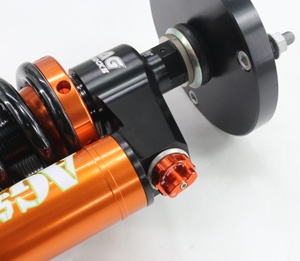 Nouvel ensemble d'amortisseurs à compression électronique et rebond réglable pour Land Rover Discovery 4, amortisseurs à gaz, Agshocks, noir et orange - Product Image 4