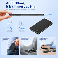 Banque d'alimentation magnétique sans fil 15W à charge rapide, banque d'alimentation magnétique portable compacte, banque d'alimentation sans fil 10000mah, cadeau