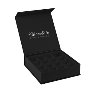 Scatola di Cioccolatini in Cartone Rigido Ecologico con Laminazione Opaca Soft Touch di Lusso, Artigianale, <span class=keywords><strong>per</strong></span> Alimenti, 9 Pezzi di Tartufi e Praline - Product Image 4