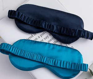Couvre-yeux doux en satin avec bandeau élastique pour les yeux Masque de <span class=keywords><strong>nuit</strong></span> en soie satinée Masque de sommeil pour les voyages - Product Image 1