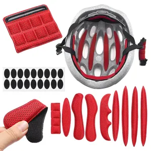Universal Helmet Inner Padding Foam Pads Kit Sealed Red Sponge For Outdoor Sports Cycling Motorcycle Bicycle Accessories