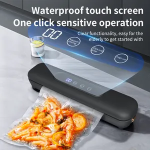 Automatic Household Vacuum Food Preservation Sealer Liquid Crystal Display Automatic Sealing Machine For Food Storage