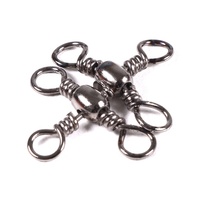 Hengjia lumineux haute qualité 3 voies métal pêche pivotant mousqueton accessoires modèle SS031 pour carpe attirail connecteur