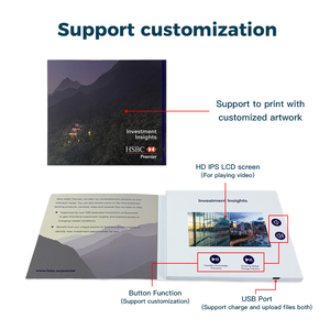 Cartes de vœux numériques avec écran LCD portable bien conçu, écran marketing, brochure vidéo, carte cadeau numérique - Product Image 2
