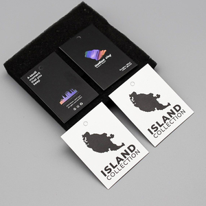 ป้ายกระดาษคราฟท์เคลือบเป็นมิตรต่อสิ่งแวดล้อมสำหรับแขวนติดโลโก้แบรนด์แบบยั่งยืนรองเท้าเจาะรูสำหรับเสื้อผ้าเครื่องประดับสีตามสั่ง - Product Image 5