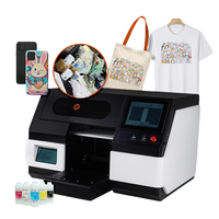Impresora Digital de Etiquetas UV de Inyección de Tinta Surhoo A3/A4 en Oferta, para Tarjetas de PVC, Cuero, Acrílico, Flex, Huevo, de Alta Velocidad y Ecológica