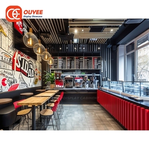 Solution Clé en Main pour Café : Vitrine de Présentation pour Fournisseur de Solutions de Détail, Grande Capacité, en Mélamine, pour <span class=keywords><strong>Boutique</strong></span> de Café - Product Image 5