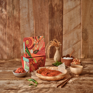 Mélange pour crêpes coréennes épicées au kimchi séché pour une cuisson facile, il suffit d'ajouter de l'eau et de faire frire, 100g - Product Image 5