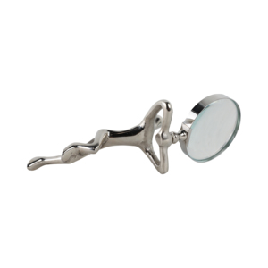 Moderna Figurina Astratta in Metallo a Forma di Lente d'Ingrandimento per Decorazione Casa e Ufficio, Scultura da Esposizione su Scaffale - Product Image 6